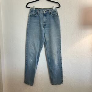 VTG Levi's 550 High Rise Mom Jeans Light Wash Tapered Leg W Sz 27